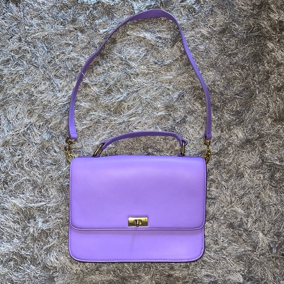 J. Crew Handbags - J. Crew Lavender Handbag / Shoulder Bag with Detachable Strap